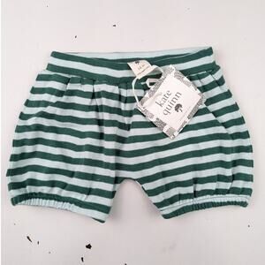 Kate Quinn Teal Stripe Shorts 3-6 Months